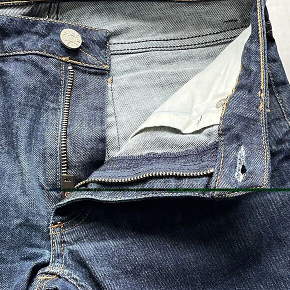 Acne Studios Flex S Raw Denim Slim Fit Mid Rise Jeans Size W27 / L32 Dark Indigo - Picture 7 of 12